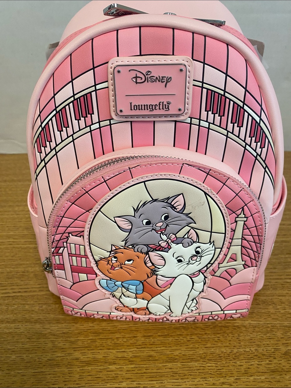 Loungefly Pink Aristocats Trio Mini Backpack - Picture 3 of 11
